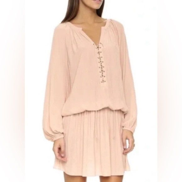 Ramy Brook Pink Long Sleeve Dress - Picture 7 of 10